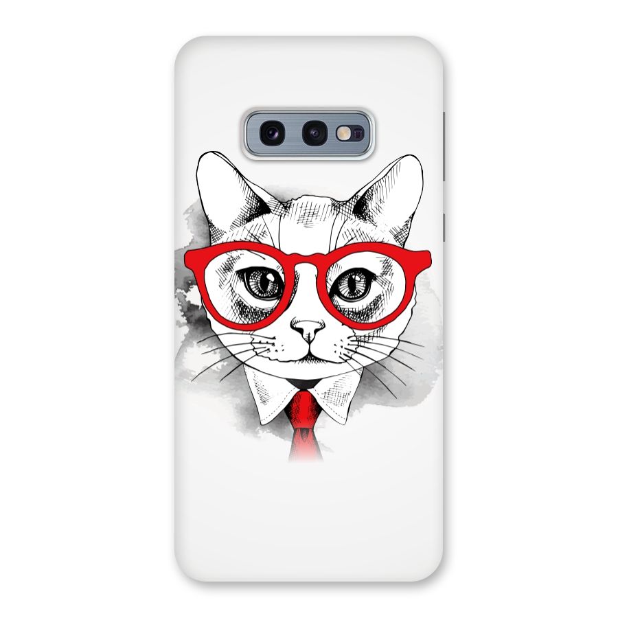 Business Cat Back Case for Galaxy S10e