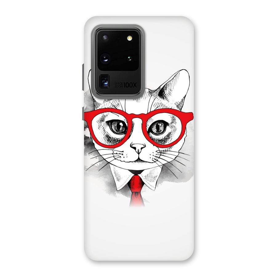 Business Cat Back Case for Galaxy S20 Ultra