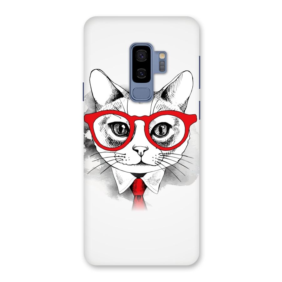 Business Cat Back Case for Galaxy S9 Plus