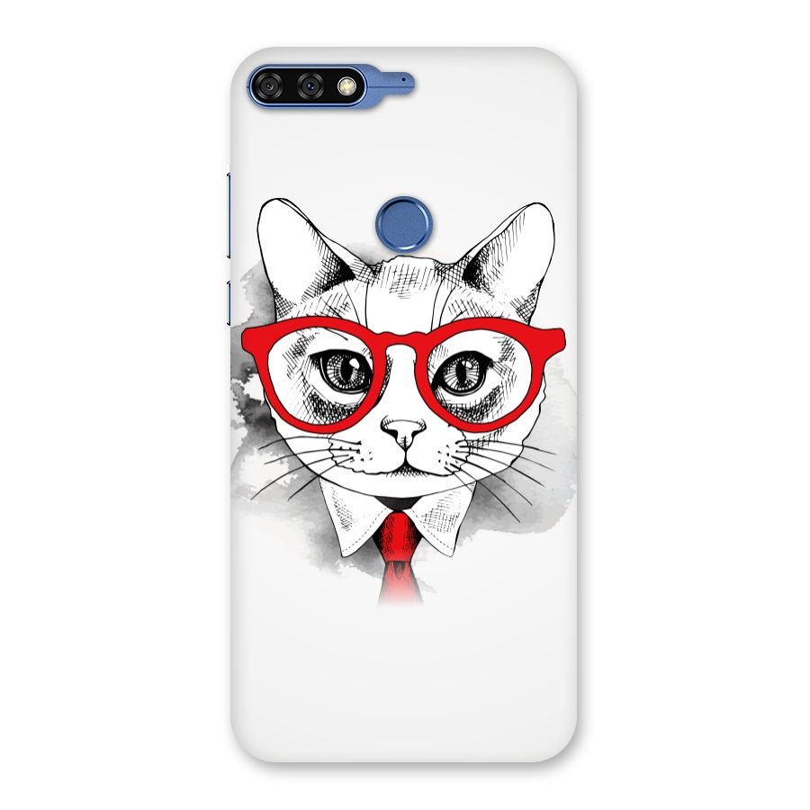 Business Cat Back Case for Honor 7C