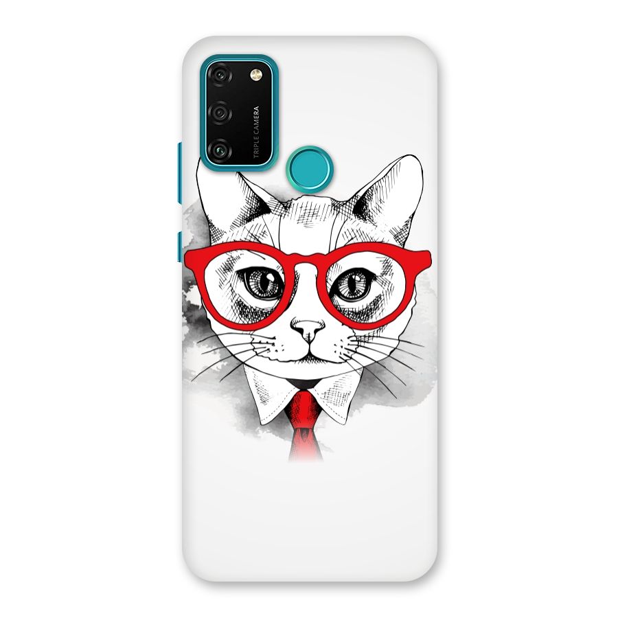 Business Cat Back Case for Honor 9A