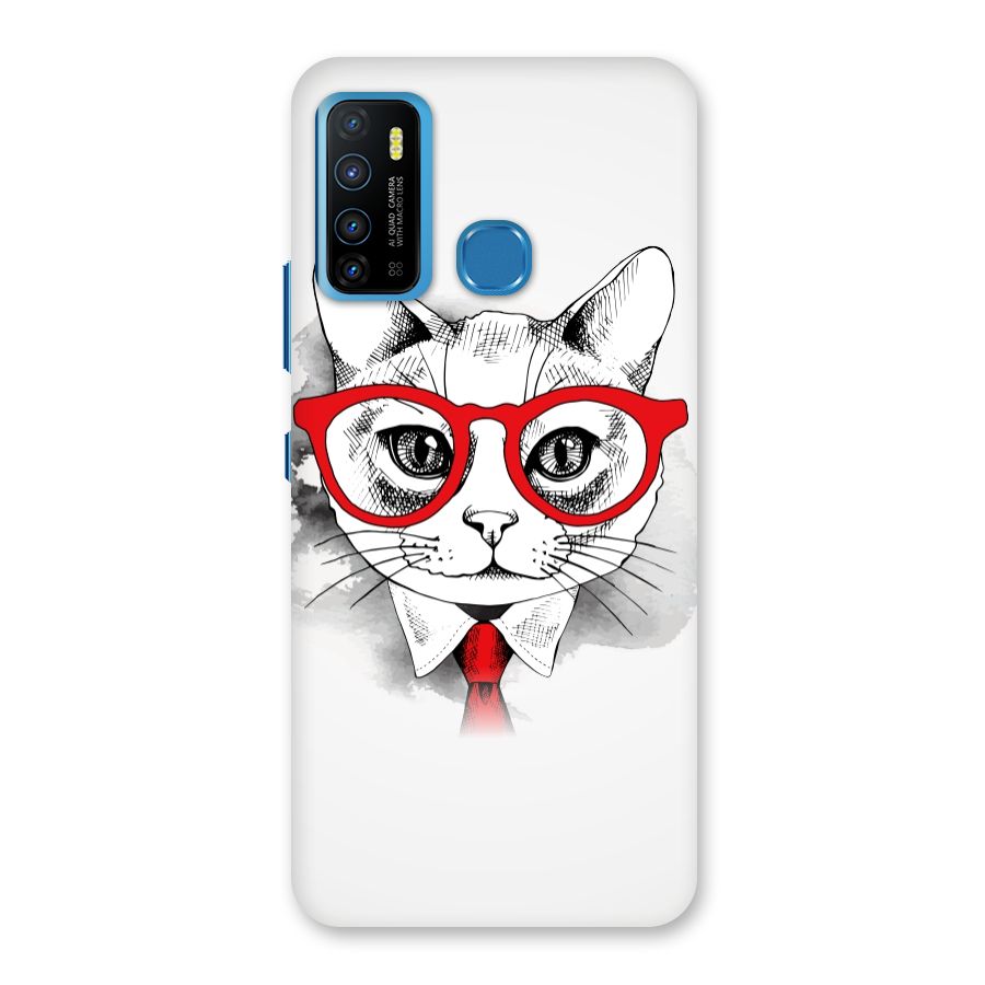 Business Cat Back Case for Infinix Hot 9
