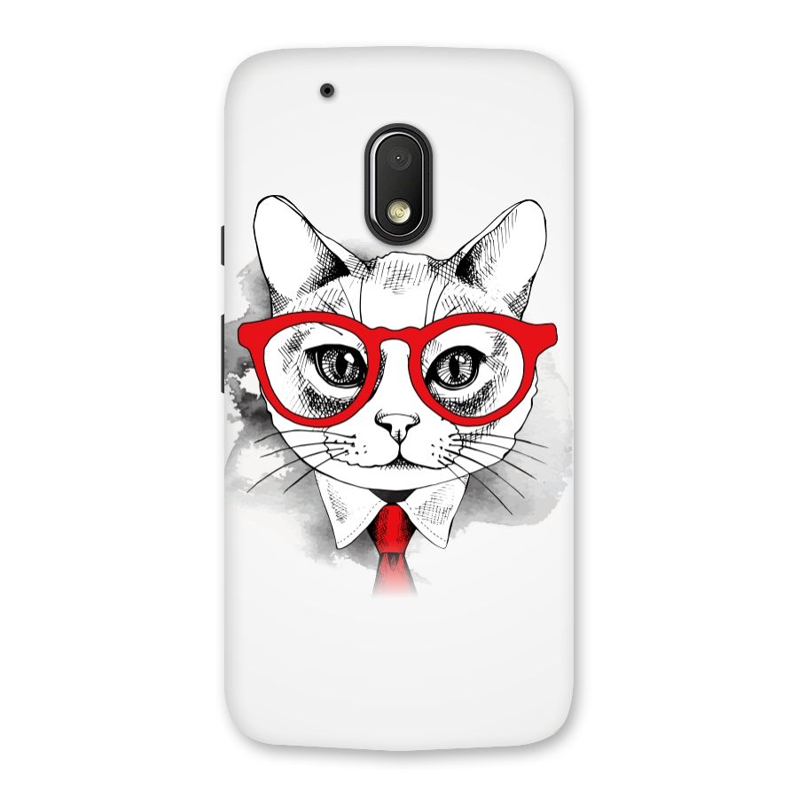 Business Cat Back Case for Moto G4 Play