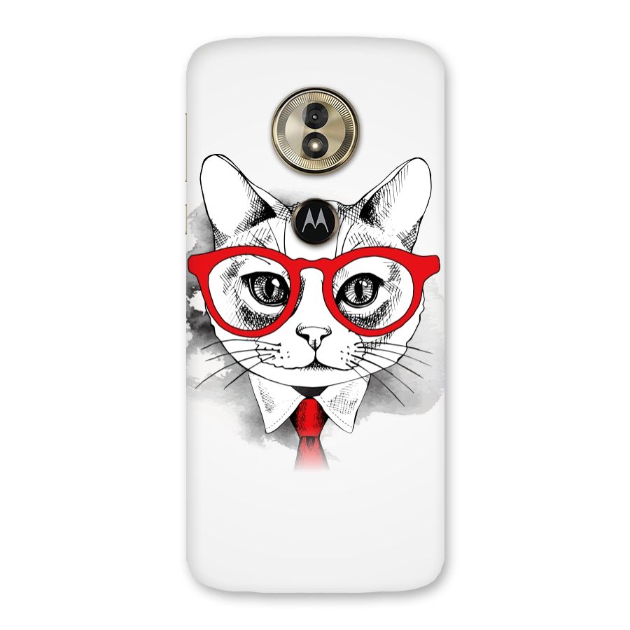 Business Cat Back Case for Moto G6 Play