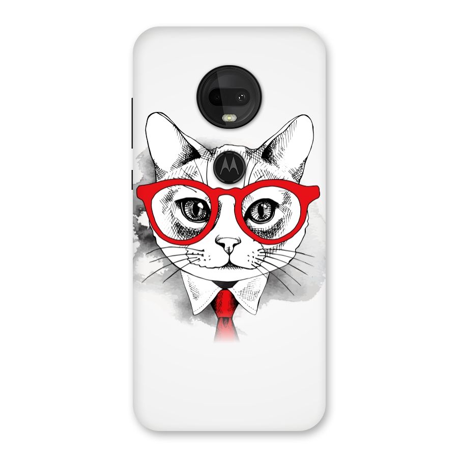 Business Cat Back Case for Moto G7
