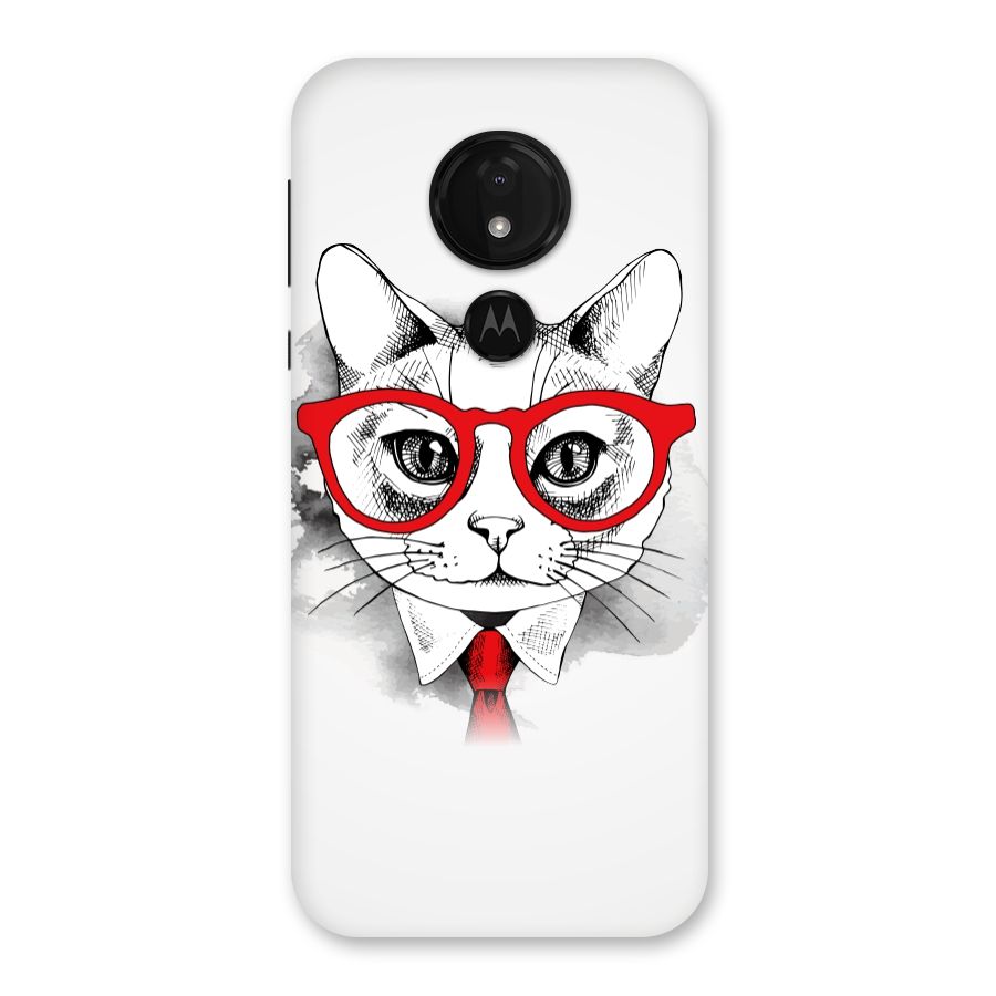 Business Cat Back Case for Moto G7 Power