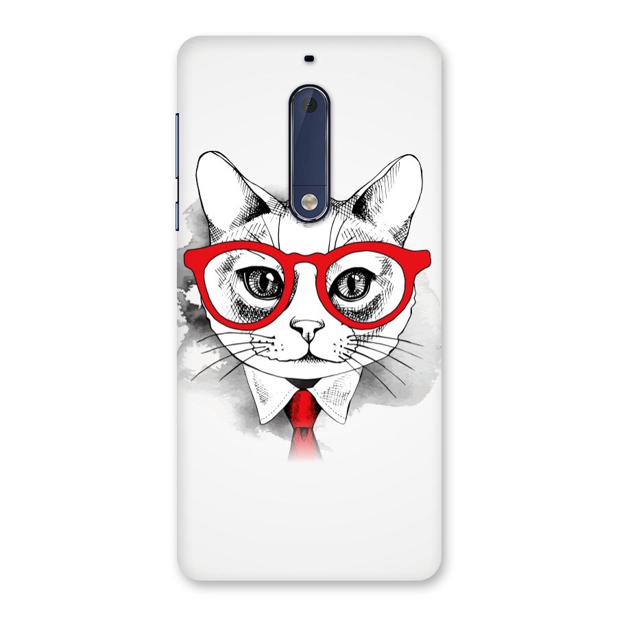 Business Cat Back Case for Nokia 5