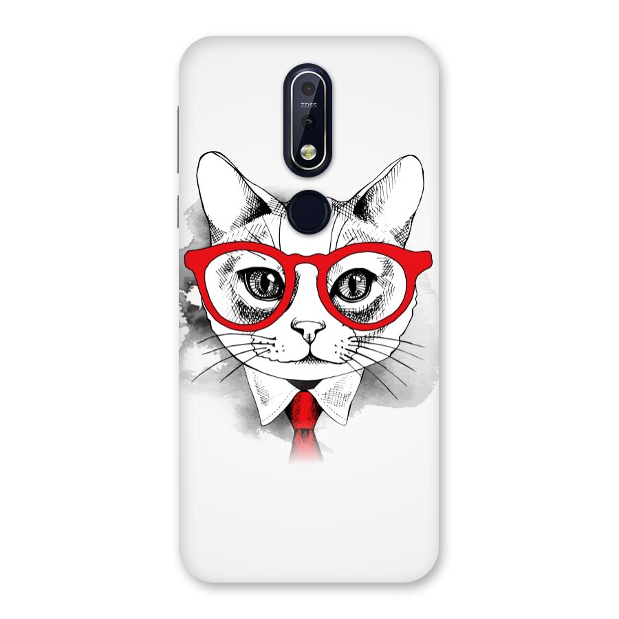 Business Cat Back Case for Nokia 7.1