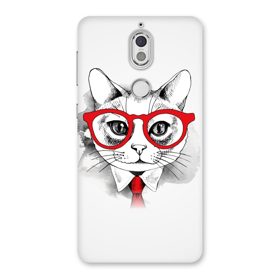 Business Cat Back Case for Nokia 7
