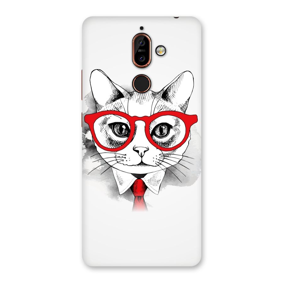 Business Cat Back Case for Nokia 7 Plus