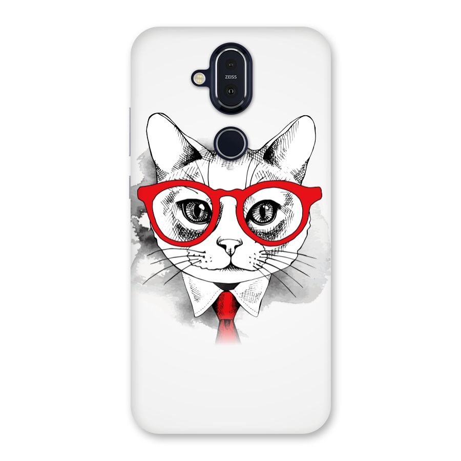 Business Cat Back Case for Nokia 8.1