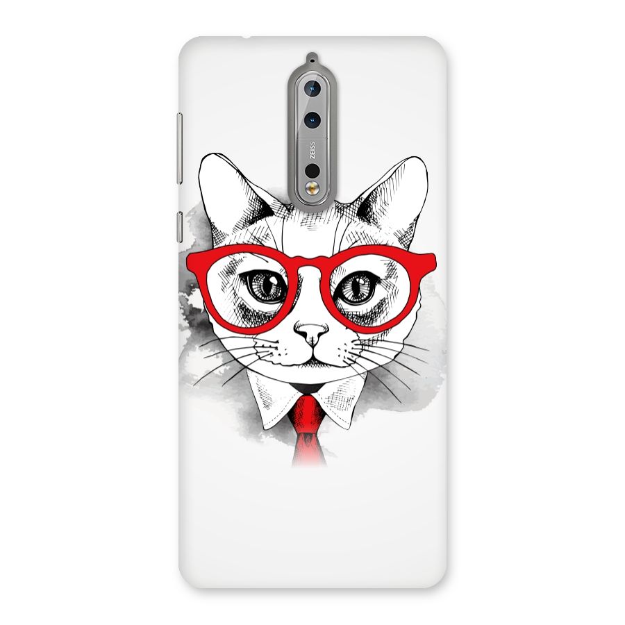 Business Cat Back Case for Nokia 8