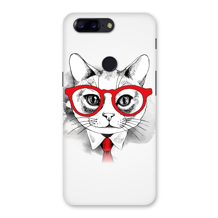 Business Cat Back Case for OnePlus 5T