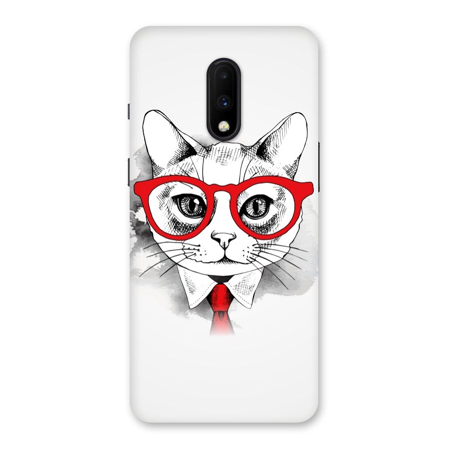 Business Cat Back Case for OnePlus 7