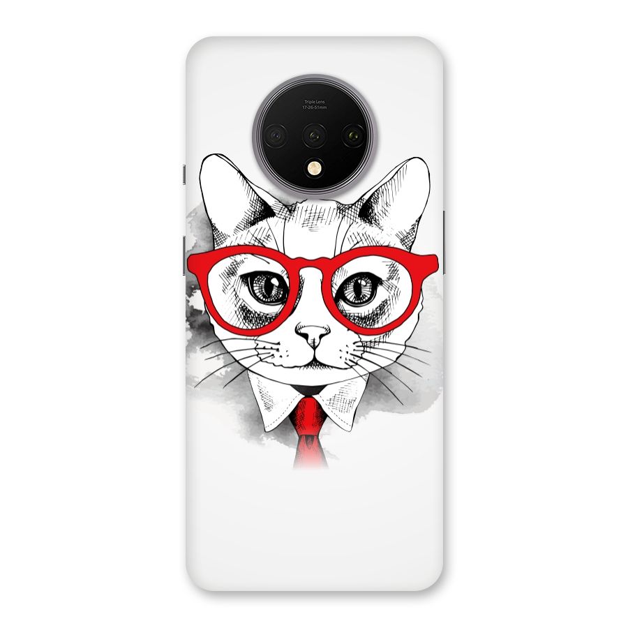 Business Cat Back Case for OnePlus 7T