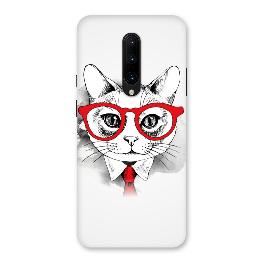 Business Cat Back Case for OnePlus 7 Pro