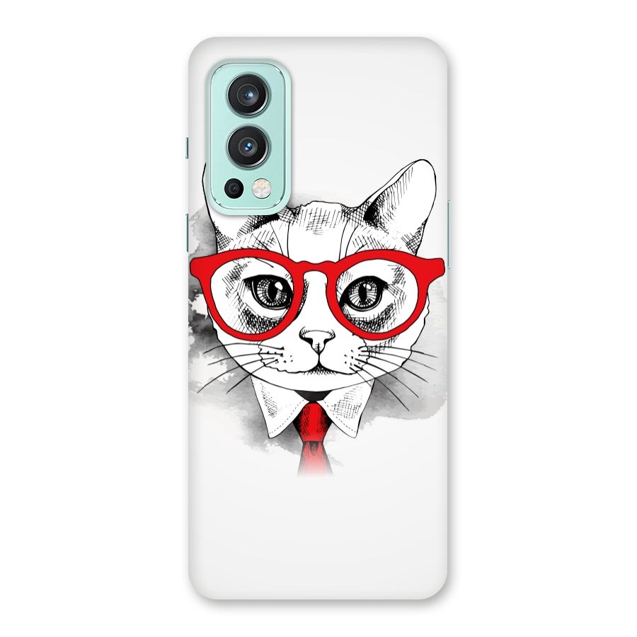 Business Cat Back Case for OnePlus Nord 2 5G