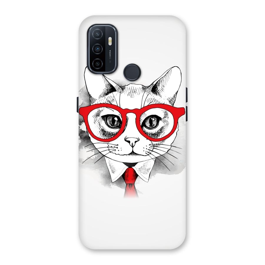 Business Cat Back Case for Oppo A32