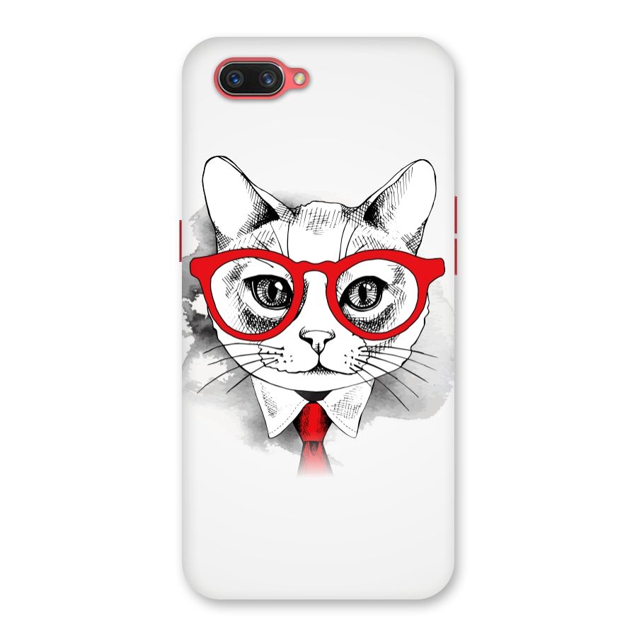 Business Cat Back Case for Oppo A3s