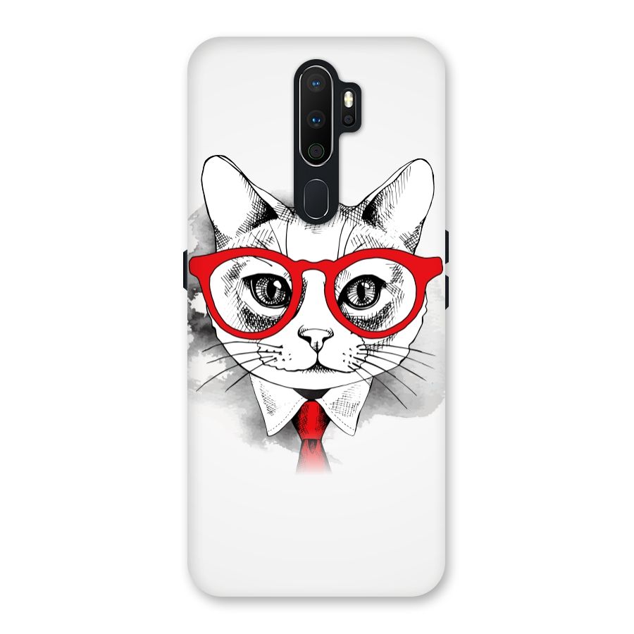 Business Cat Back Case for Oppo A5 (2020)