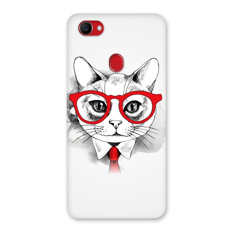 Business Cat Back Case for Oppo F7