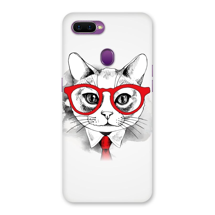 Business Cat Back Case for Oppo F9
