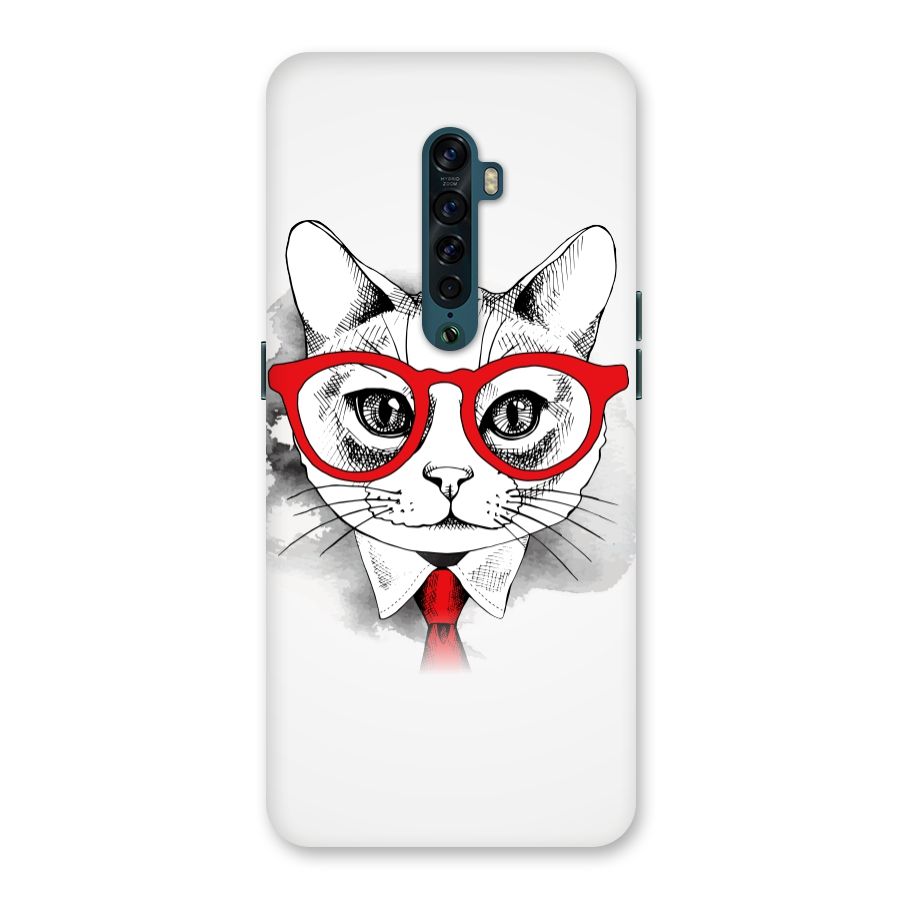 Business Cat Back Case for Oppo Reno2
