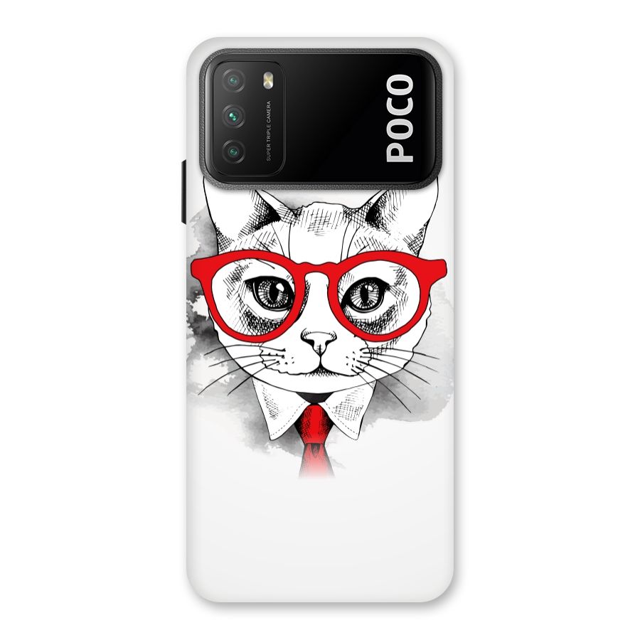 Business Cat Back Case for Poco M3