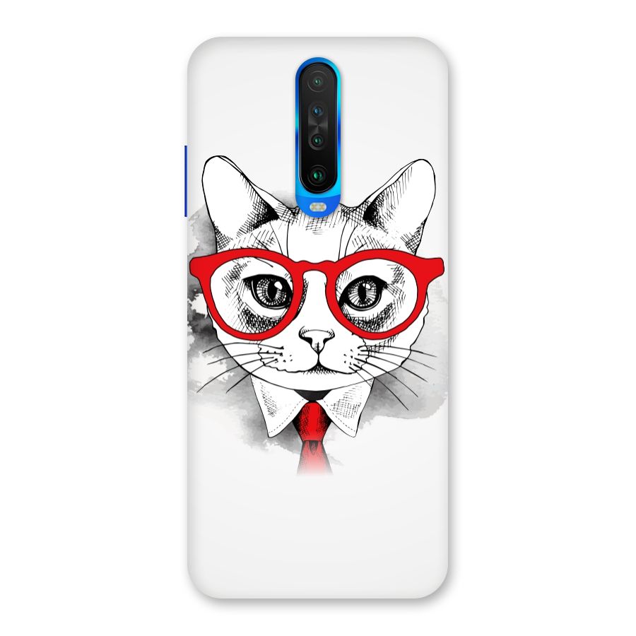 Business Cat Back Case for Poco X2
