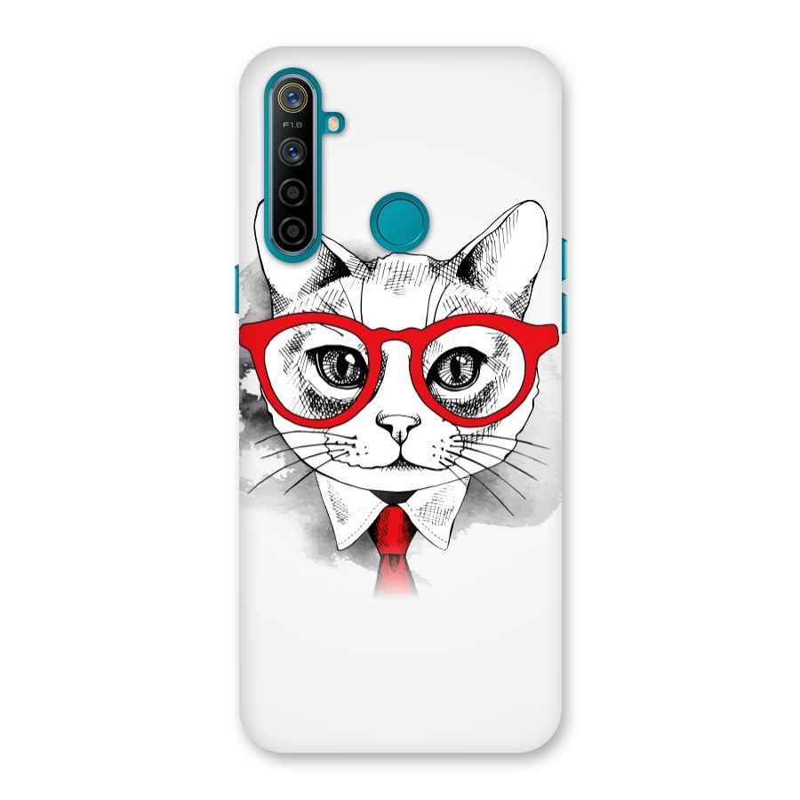 Business Cat Back Case for Realme 5i
