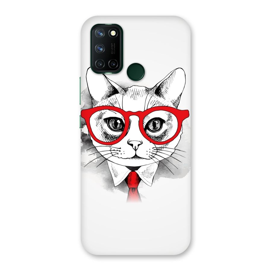 Business Cat Back Case for Realme 7i
