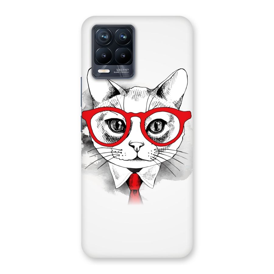Business Cat Back Case for Realme 8 Pro