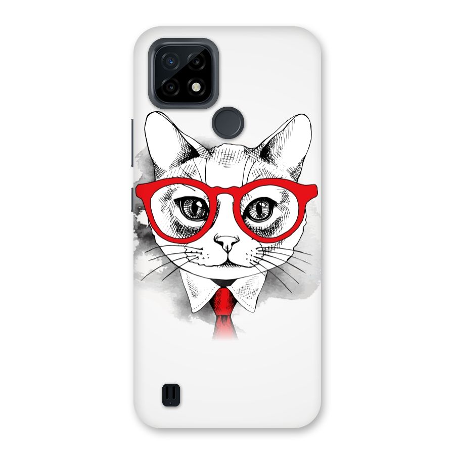 Business Cat Back Case for Realme C21