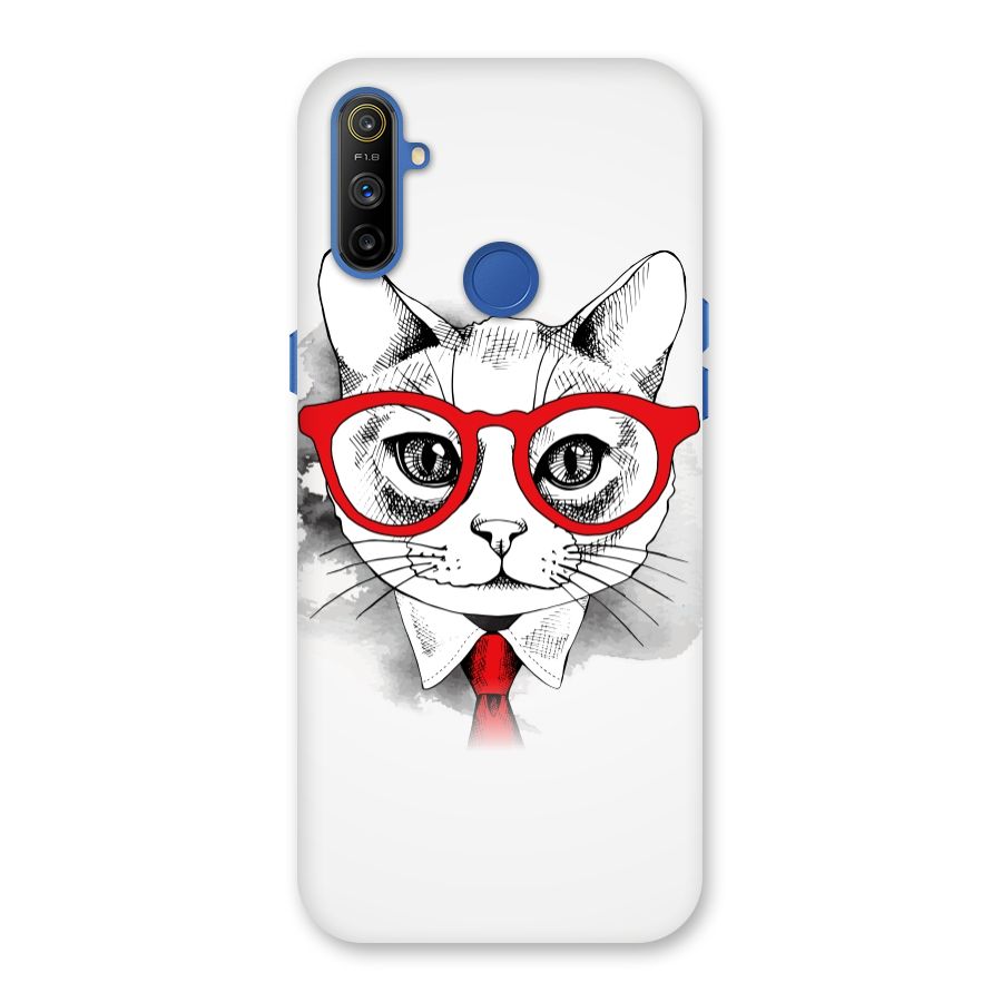 Business Cat Back Case for Realme Narzo 10A