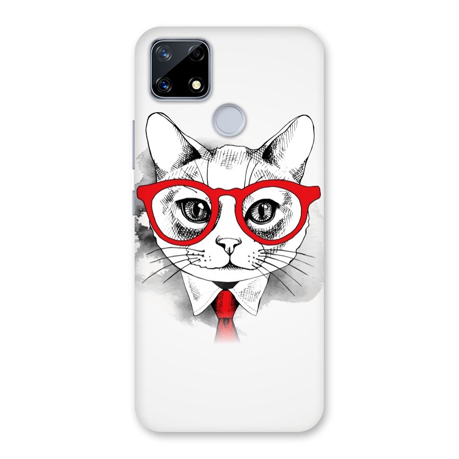 Business Cat Back Case for Realme Narzo 20
