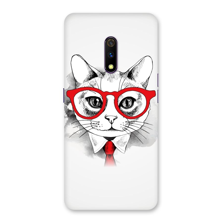Business Cat Back Case for Realme X