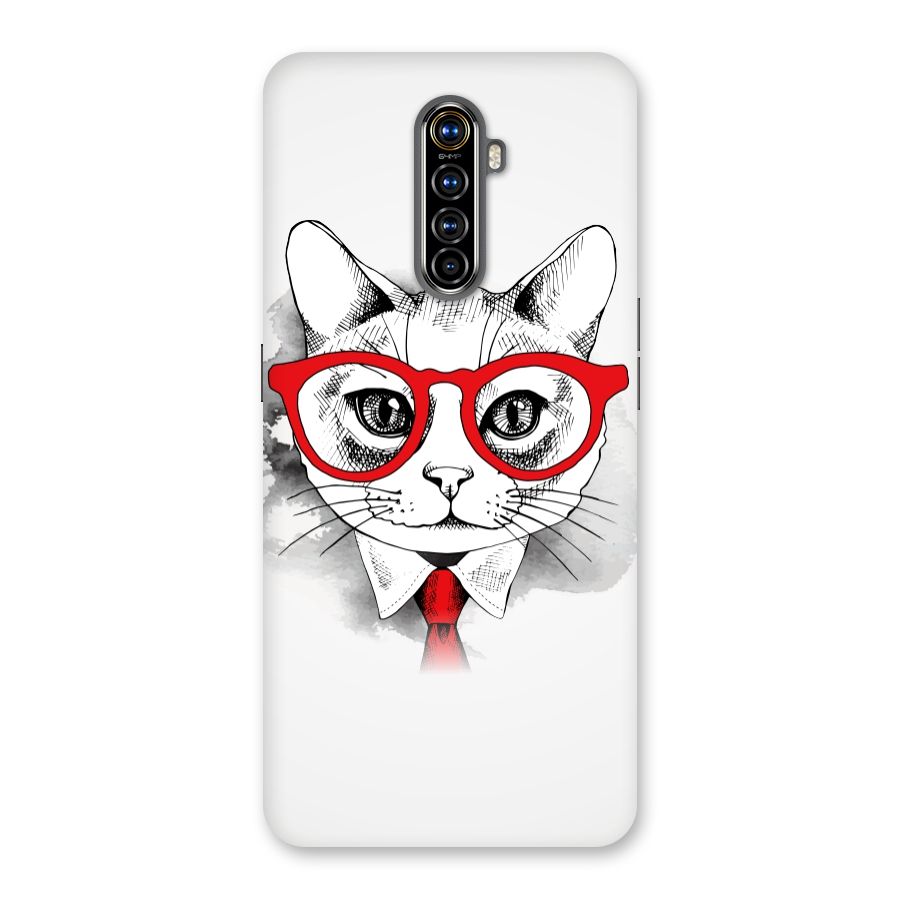 Business Cat Back Case for Realme X2 Pro
