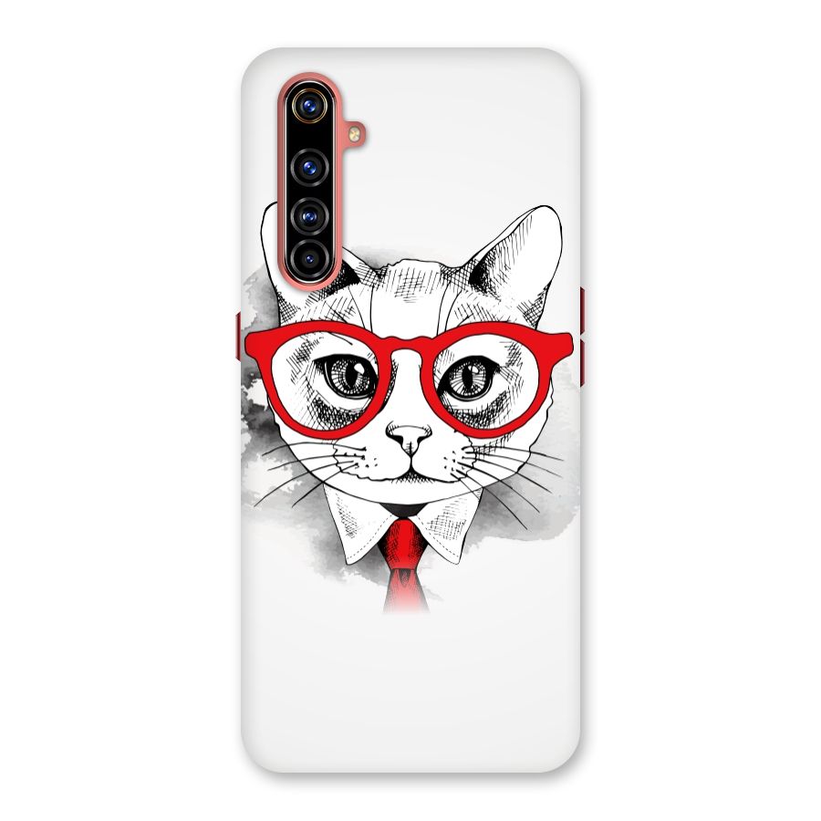 Business Cat Back Case for Realme X50 Pro