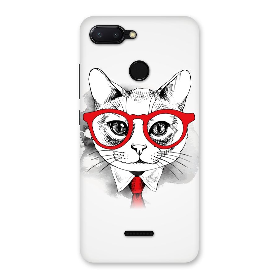 Business Cat Back Case for Redmi 6
