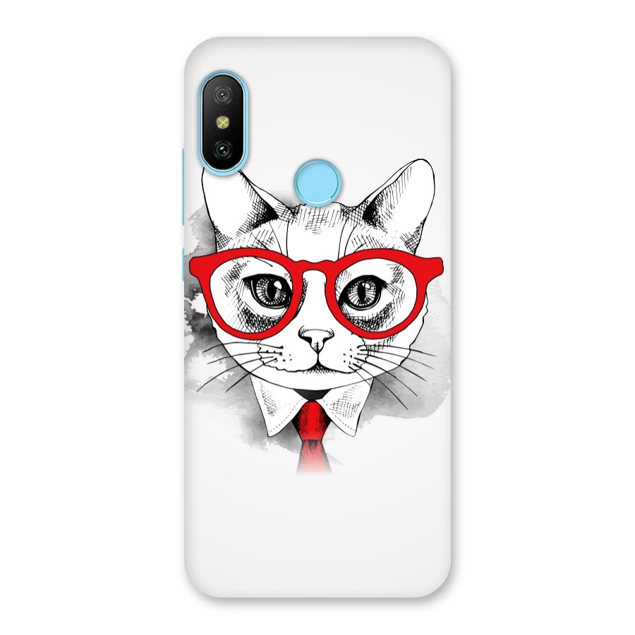 Business Cat Back Case for Redmi 6 Pro