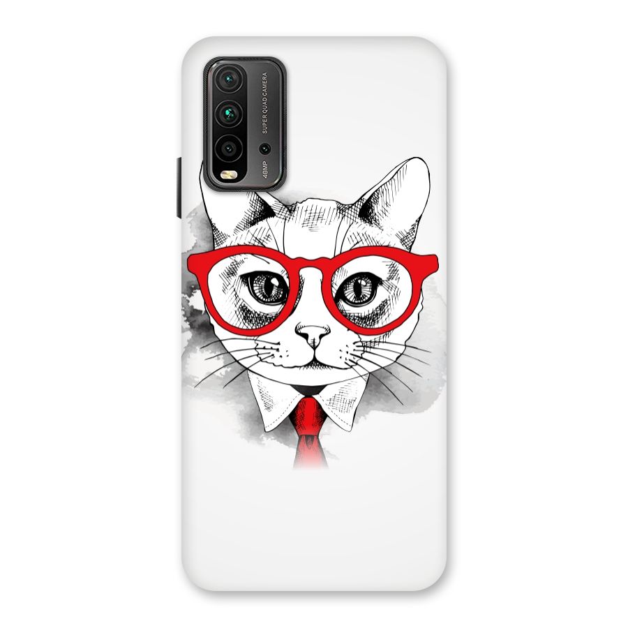 Business Cat Back Case for Redmi 9 Power