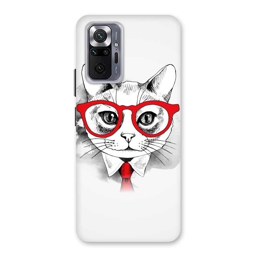 Business Cat Back Case for Redmi Note 10 Pro Max