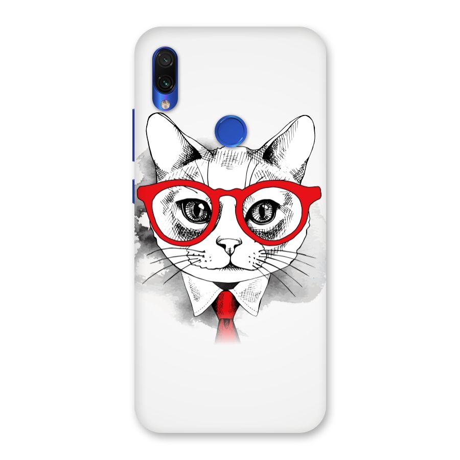 Business Cat Back Case for Redmi Note 7S