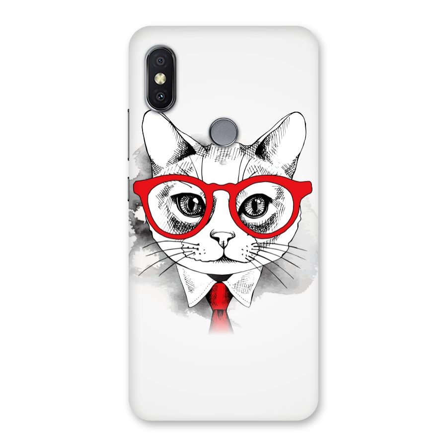 Business Cat Back Case for Redmi Y2