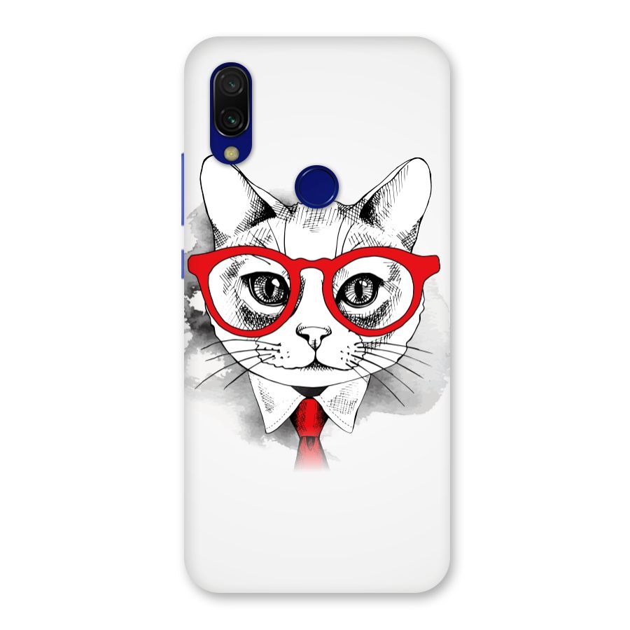 Business Cat Back Case for Redmi Y3