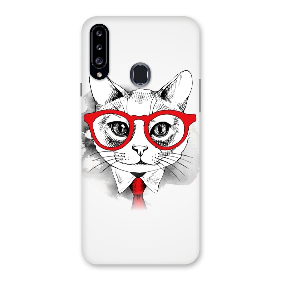 Business Cat Back Case for Samsung Galaxy A20s