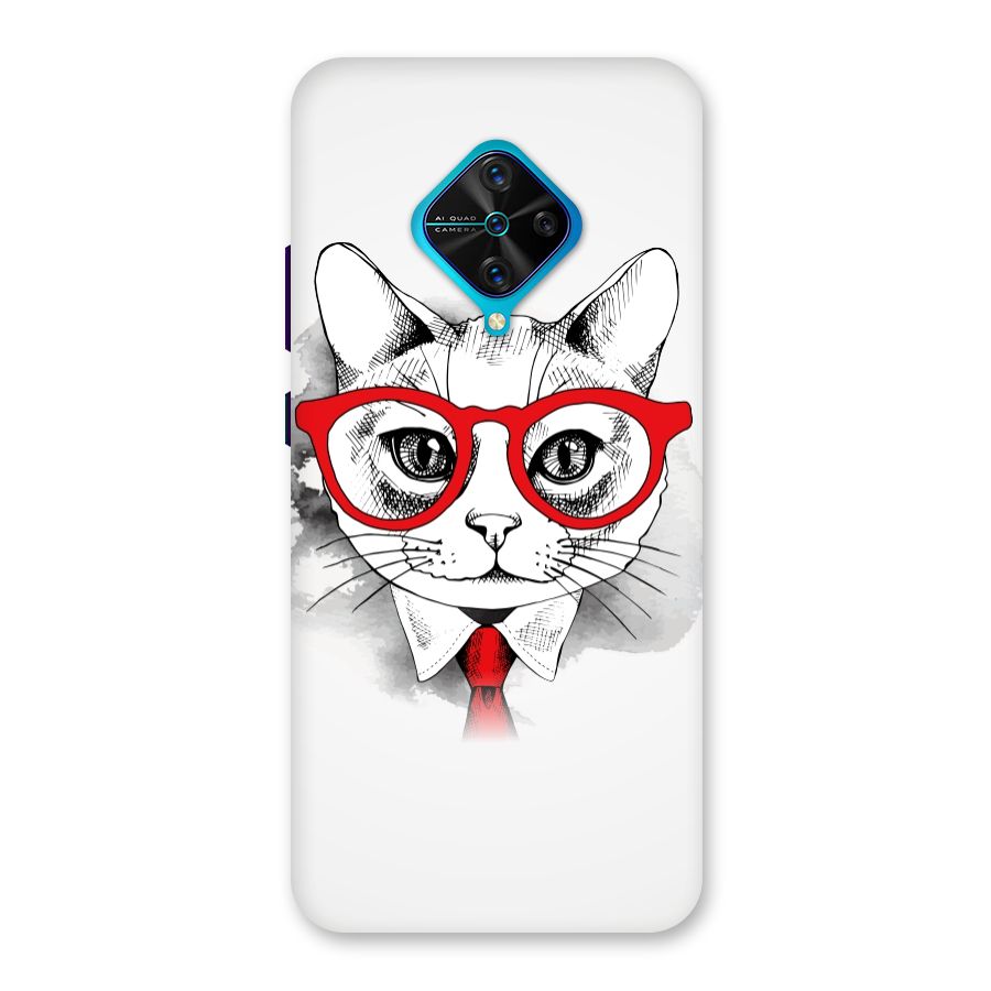 Business Cat Back Case for Vivo S1 Pro