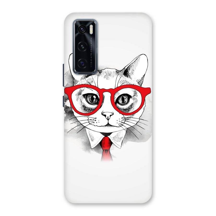 Business Cat Back Case for Vivo V20 SE