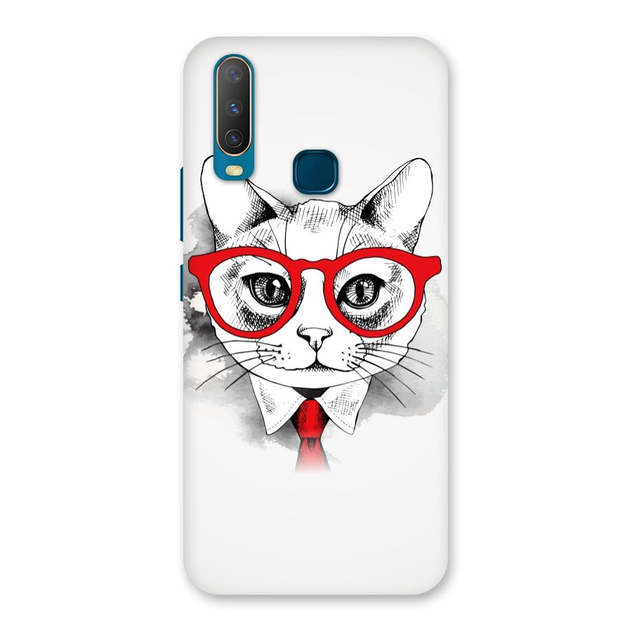 Business Cat Back Case for Vivo Y12