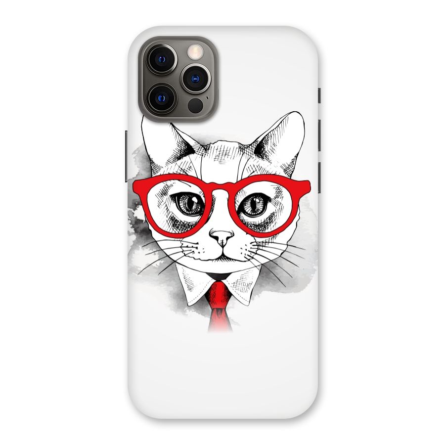 Business Cat Back Case for iPhone 12 Pro